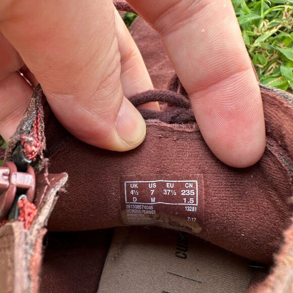 Clarks Collection Tamitha Boots Womens 7 M Purple Suede‎ Leather Lace Up Ankle - Picture 10 of 10